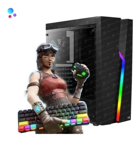 Imagen 1 de 6 de Pc Armada Gamer Aerocool Rgb Ryzen 3 3200g 8gb 240ssd Max