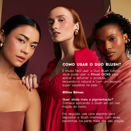 Duo Blush Océane Edition Cremoso E Pó Nude Rosy Paint