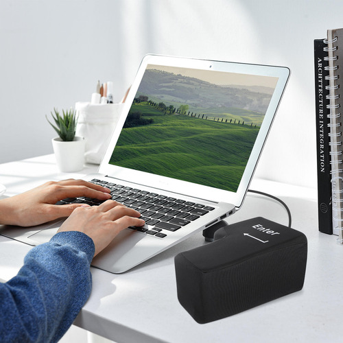 Cojín Big Enter Key Con Usb Para Aliviar El Estrés De La Ofi