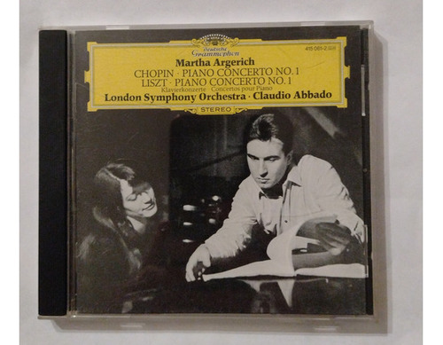 Martha Argerich Abbado Chopin Liszt Piano Concerto Cd Ger 