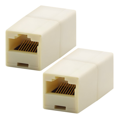 2 Piezas. Cople Rj45 Cat5 5e 6 7 Alargador Cable Unión Red