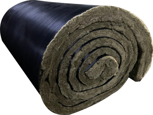 Imagen 3 de 8 de Rollo Lana De Roca Mineral 50mm + Barrera Acústica X 5 M2