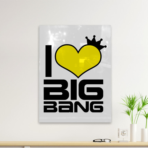 Cuadro Deco I Love Big Bang (d0830 Boleto.store)