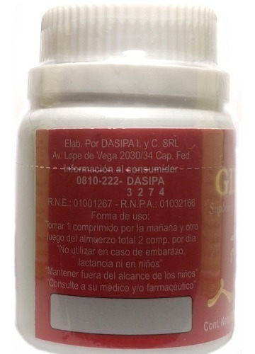 Ginseng Coreano + Vitamina E Dasipa. Pack 3 X 60 Comprimidos