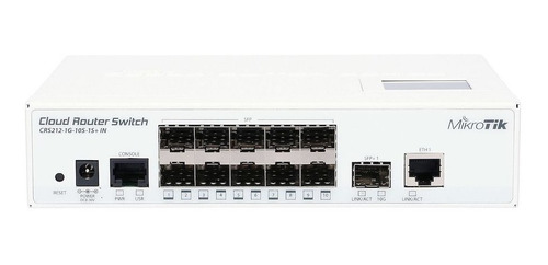 Cloud Switch Mikrotik Crs212-1g-10s-1s+in 10 Puertos Sfp