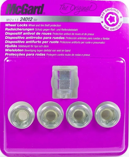 Kit De Porcas Anti-furto Mcgard M12 / 1,5 - Furo Passante