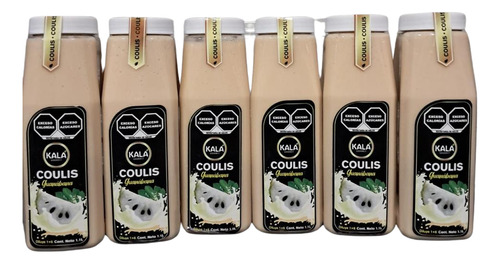 Pulpa Coulis Kalá Gourmet Guanabana 1.1 Litro 6 Piezas