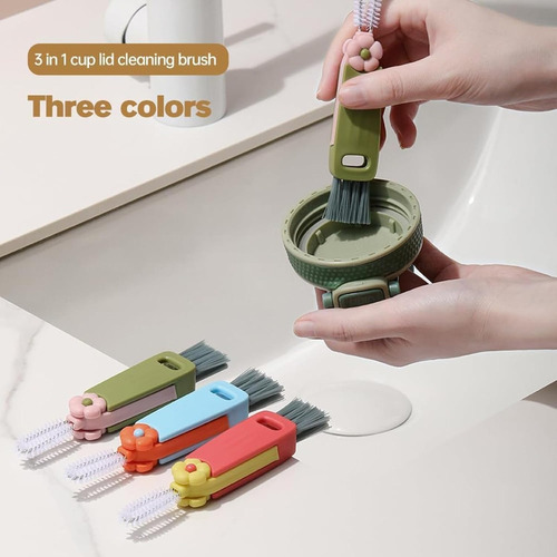 Juego De Cepillos Para Rincones Multifuncionales 3 En 1 3pcs