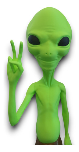 Boneco Et Paul 33cm Alienígena Grande Paz E Amor Decoração