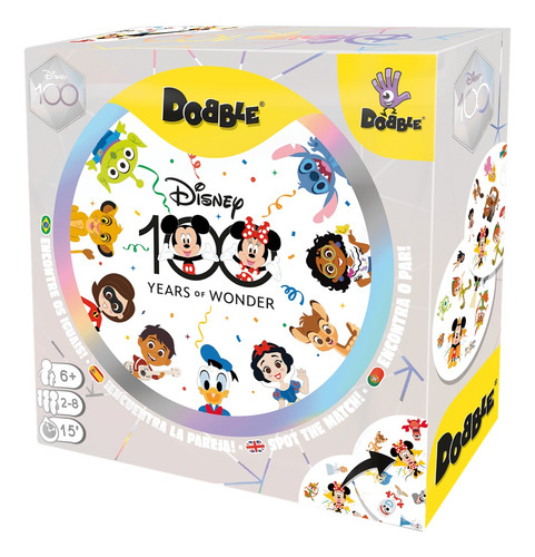 Dobble Disney 100 Aniversario - Juego Infantil Y Familiar