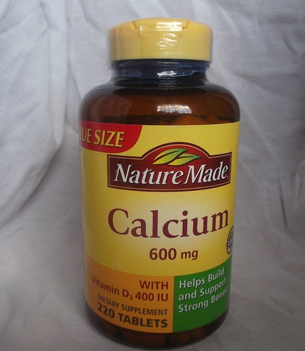 Cálcio 600mg C Vitamina D3 400iu Da Nature Made - 220 Caps