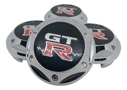 X4 Tapa Centro Llantas Auto Conica Hexagonal Gtr 62x68mm