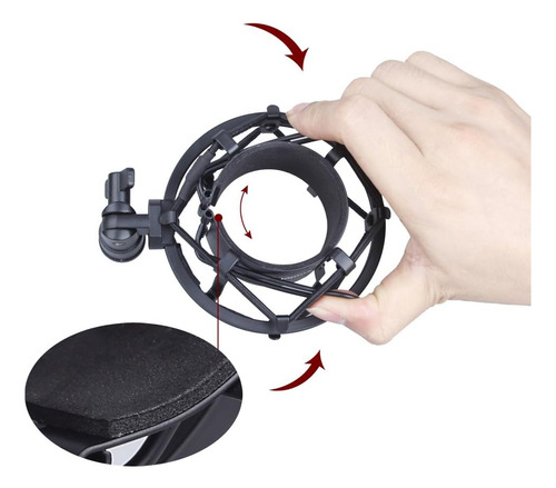 Koolertron Micrófono Shock Mount,mic Clip Holder,univers...