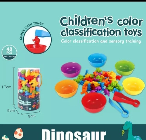 Juguete Montessori Selección De Colores Y Motricidad 
