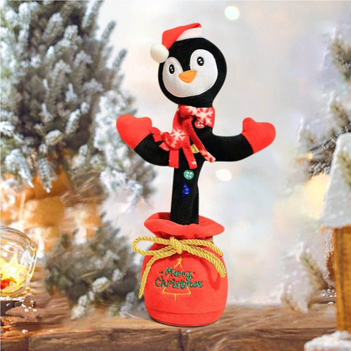 Peluche Electrónico Dancing Penguin Con 3 Canciones Duradera