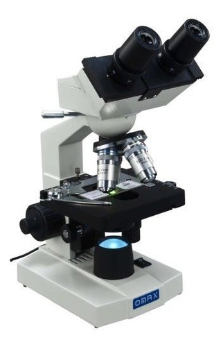 Imagen 1 de 4 de Microscopio Binocular Compuesto Led De Laboratorio Omax