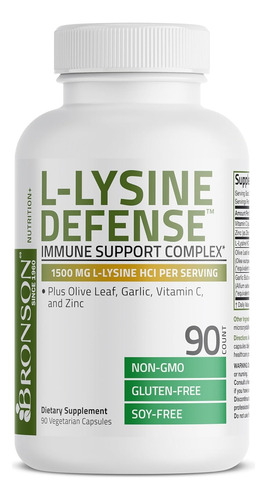 Ultra Complex Boost Inmune Lisina +zinc +ajo 1500mg 90caps Insipido