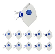 Comprar Kit 10 Máscaras Descartáveis Pff2 Valvuladas Branca Tayco