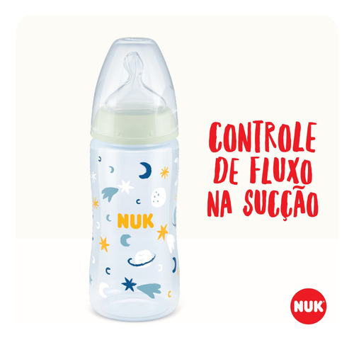 Mamadeira First C. Controle De Temperatura S2 Boy 300ml-nuk
