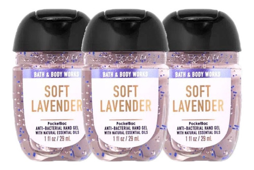 Imagen 1 de 1 de Gel Antibacterial Bath & Body Works Soft Lavender Kit 3pz