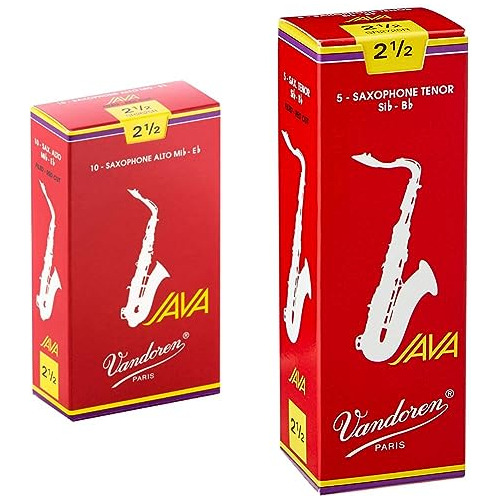 Vandoren Sr2725r Saxofón Tenor Java Red Cañas Fuerza 2.5; Ca