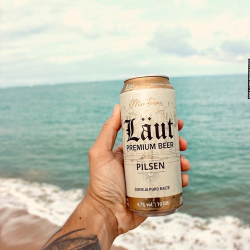 Kit Cerveja Laut Puro Malte Latão 473ml 3 Unidades