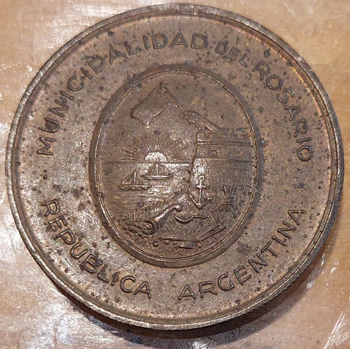 Medalla Rosario 1725 1925 Segundo Centenario 35 Mm Cobre
