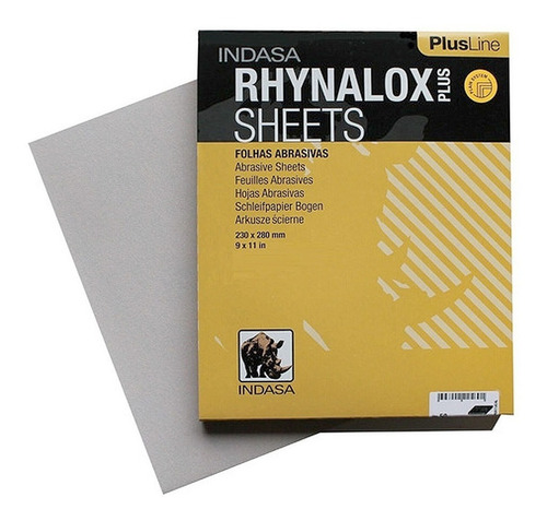 Indasa Rhynalox Plus Line Lija En Seco Pack 10 U Nro 80al600