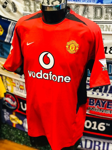 Jersey Manchester United 2002-03, Nike, Talla L, Local.