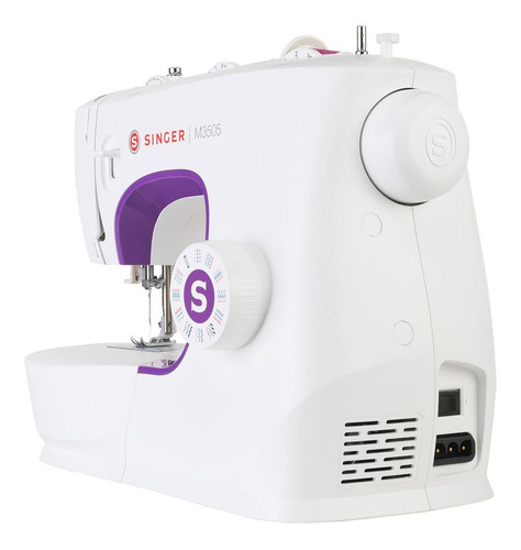 Imagen 3 de 4 de Máquina de coser recta Singer M3505 portable blanca 220V