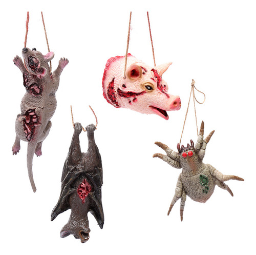 Adornos Colgados De Halloween Con Forma De Cerdo, Ratón, Ara