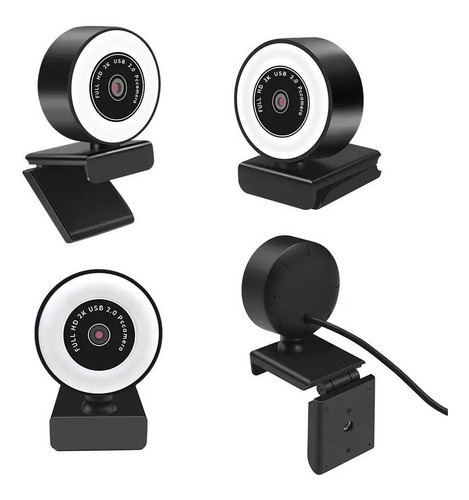 Imagen 6 de 10 de Webcam Anillo Luz Led Cámara