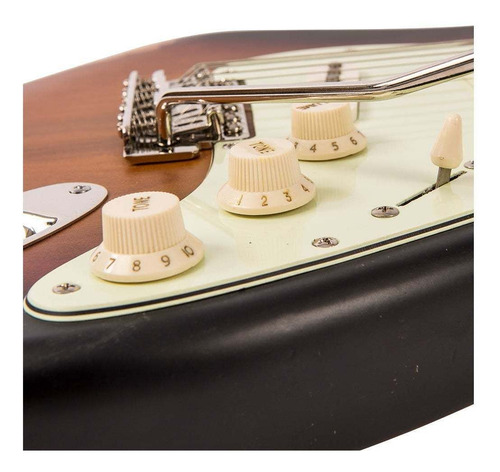 Guitarra elétrica Vintage Icon Series V6 de choupo sunburst com diapasão de pau-rosa