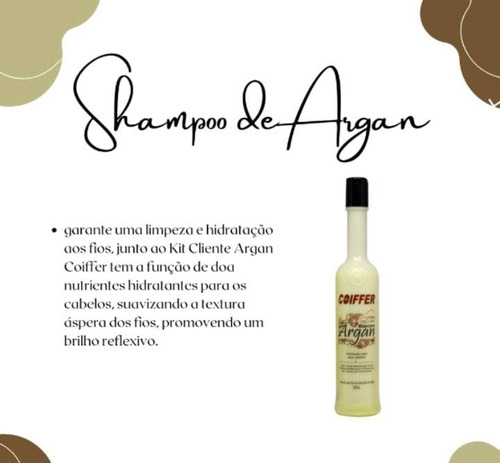Shampoo Argan Coiffer 300ml