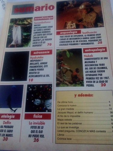 Imagen 2 de 4 de Revista Conozca Más Año 7 No. 6 Sonambulismo