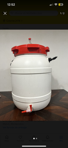 Fermentador Plástico 25 Litros (Usado)