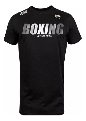 Remera Gris Plata Ufc Venum Boxing Estampa Vinilo