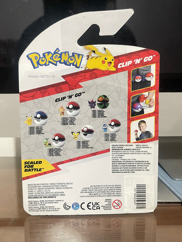 Pokemon Clip N Go Piplup Pokebola Jazwares (Usado)