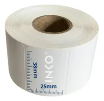 Comprar 10 Rollos Etiquetas Térmicas Directas 38x25mm 4x2.5cm Full Color Negro