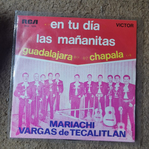 Disco 45rpm Mariachi Vargas Tecalitlan- Chapala