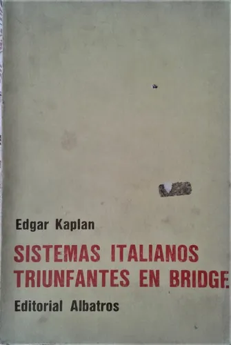 Sistemas Italianos Triunfantes En Bridge - Edgar Kaplan (Usado)