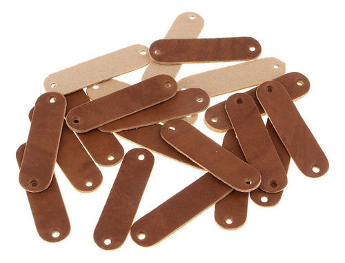 L 20pcs Calcomanías Decorativas Etiquetas De Cuero Parche De
