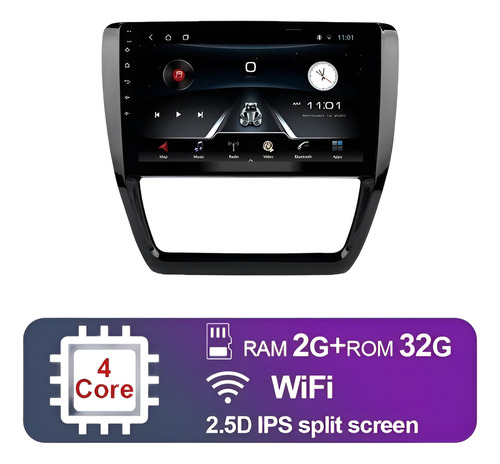 Radio Multimedia Para Vw Vento 9 Pulgadas Carplay 2gb Cam Hd