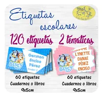 Comprar 120 Etiquetas Escolares Adhesivas P\u002F Cuadernos O Libros 9x5
