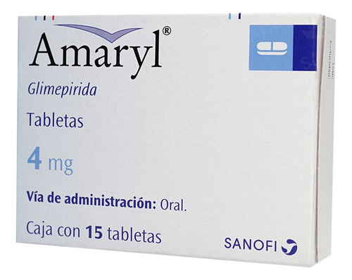 Amaryl 4 Mg 15 Tabletas 4mg Caja Con 15 Tabletas