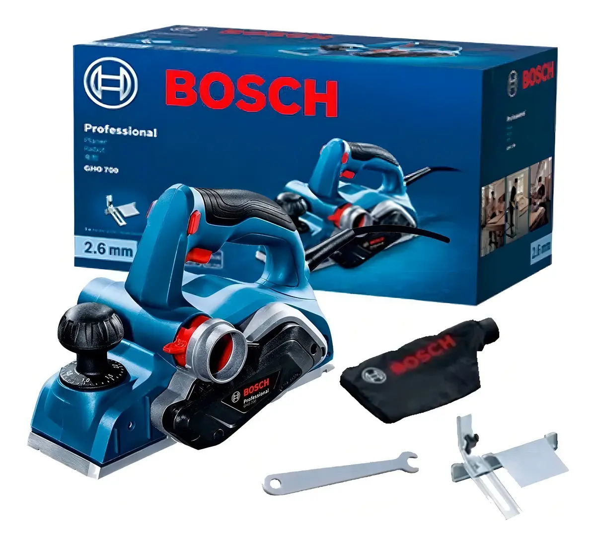 Plaina Elétrica Bosch GHO 700 700W 220V 82mm Profissional