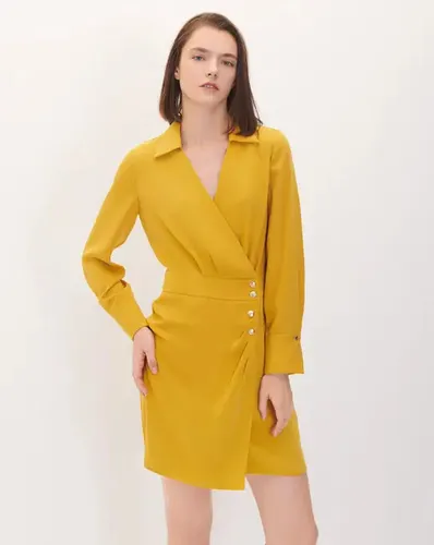 Vestidos color mostaza pegados sale