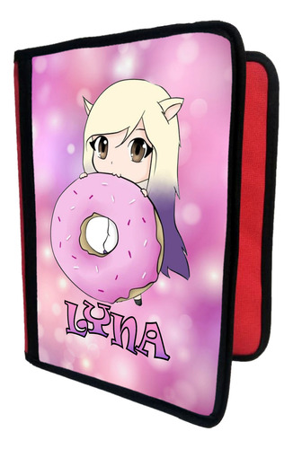 Carpeta A4 + Funda Sublimada De  De Lyna Youtuber T418