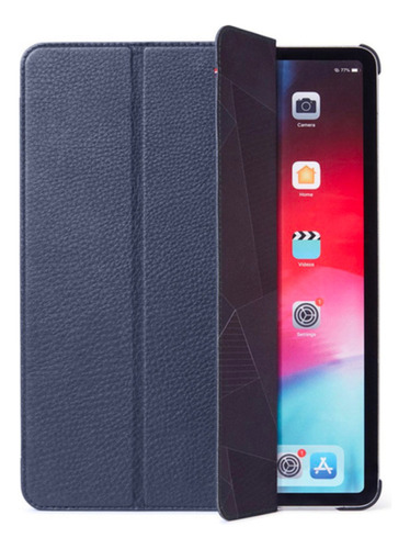 Funda Folio Cuero Para iPad Air 4/5 Y iPad Pro Decoded Azul