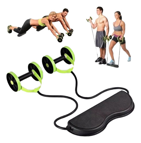 Rueda Ejercicio Banda Elástica Abdominales Revoflex Xtreme